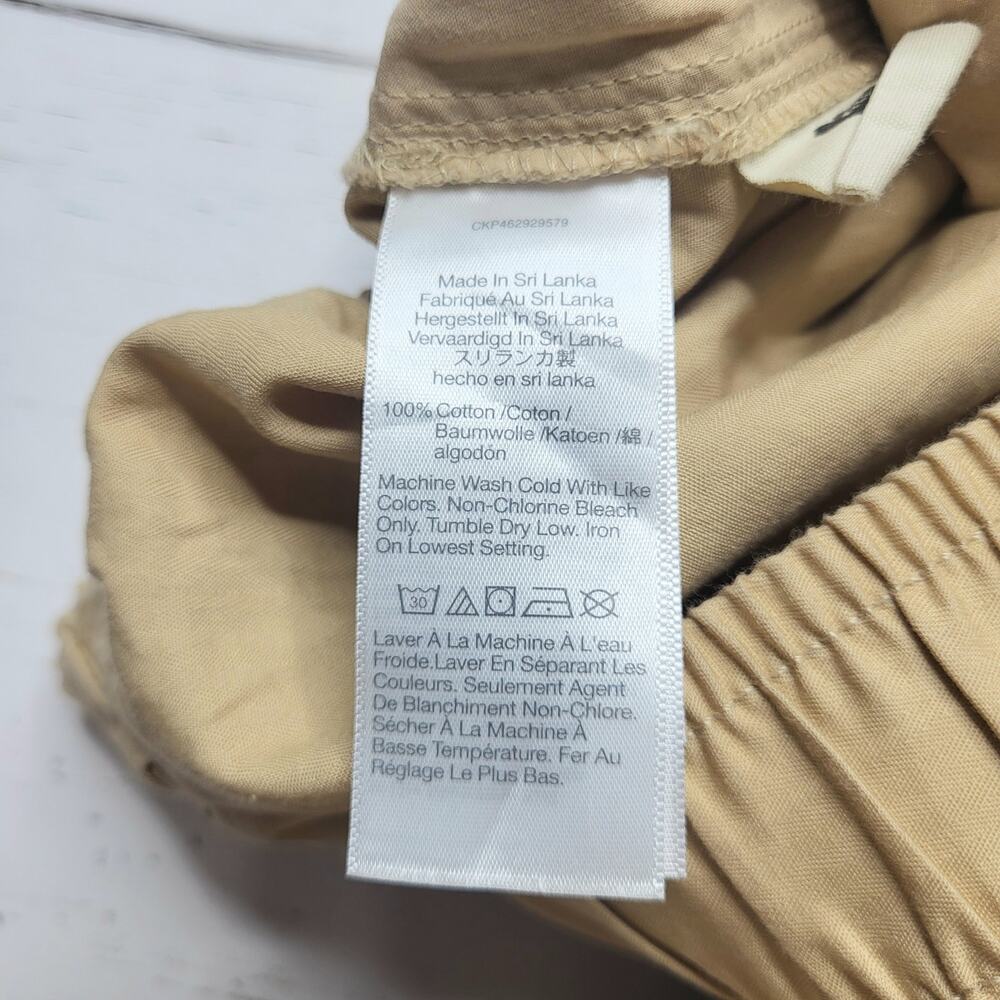 Madewell Pull On Oversized Balloon Pants Desert Dune Beige Cotton Medium - Picture 8 of 8